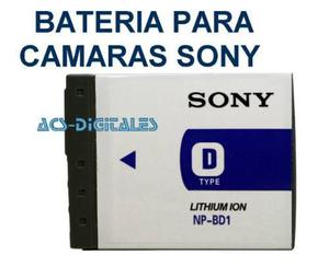 Batería Sony Tipo D Np-bd1 Np-fd1 Dsc-t300 T200 T75 T70 T2