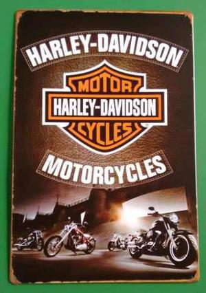Placas Decorativas Vintage Para Bar Negocio Harley Davidson