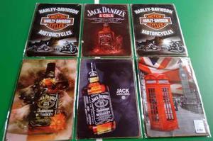Placas Marcos D Metal Para Tu Bar Tragos Harley Jack Daniel