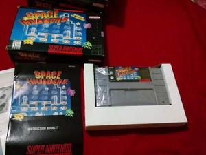 Space Invaders En Caja Para Super Nintendo, Seminuevos