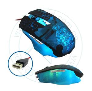 Mouse óptico Gaming 6 botones. cuerpo iluminado