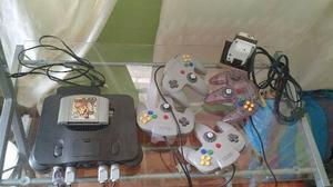 Nintendo 64, 4 Mandos, Transformador, Mario Party1 Remate!!!