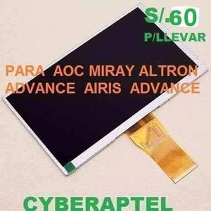 Pantalla Lcd Tablet Aoc, Miray Altron Advance
