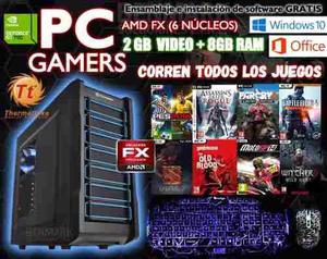 Pc Gamer Cpu Dota Amd Fx-6300, 8gb Ram, 2 Video, 1tb Dd Wifi