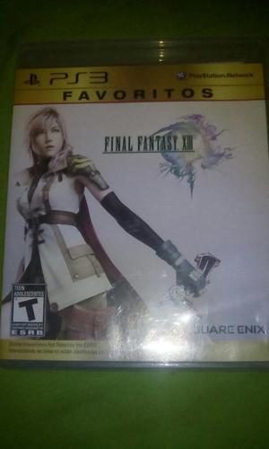 Vendo Final Fantasy Xiii Nuevo