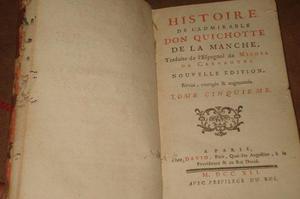 Vint.retro Libro Antiguo Don Quijote De La Mancha 1741
