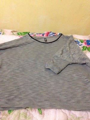 Chompa gris tejida deminlab s/m