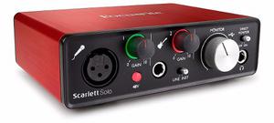 Interface De Audio Focusrite Scarlett Solo Tarjeta De Sonido