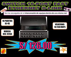 SWITCH 16PORT DLINK