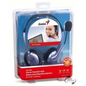 Audifono Y Microfono Geniushs-04s Estereo Chat Skype Comodo