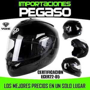 Casco Moto Yohe Articulado Certificado Oferta S/199 Pegaso
