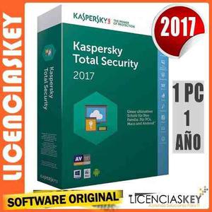 Kaspersky Total Security 2017 Licencia Original 1 Equipo