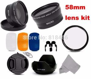 Lente Ojo De Pez + Filtro Wide Angle Macro + Lens Hood Nikon