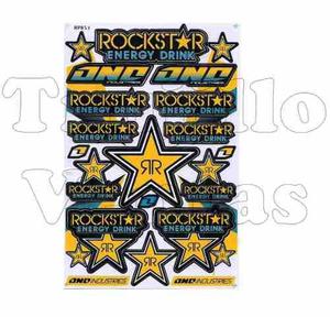 Sticker Rockstar Pre-cortados Con Silueta Original A4 @tv
