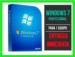 Windows 7 Professional Retail Licencia Original 32/64bit
