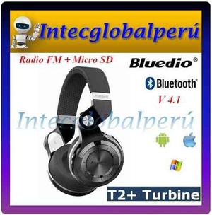 Audífono Bluetooth 4.1 Bluedio T2+ Plus Con Radio Fm Y Sd