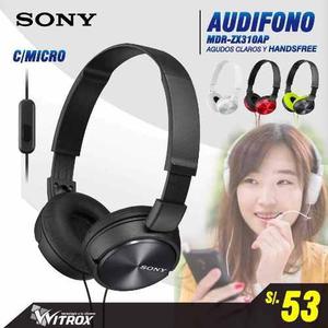 Audifono Sony Mdr-zx310ap Handsfree, Android, Smartphone