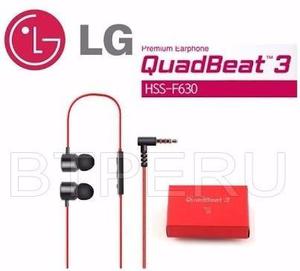 Handsfree Audífonos Quadbeat 3 Le630 Lg G4 G Flex 2 G3 V10