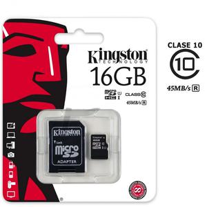 MEMORIA KINGSTON SD 16 GB Y 8 GB ORIGINALES NUEVOS SELLADOS