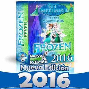 Cd Kit Imprimible Frozen Fever Invitaciones Editables 2016