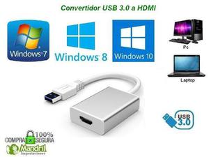 Convertidor Adaptador Usb 3.0 A Hdmi Windows 