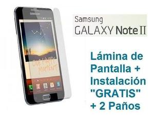 Film Mica Protector Lamina Galaxy Note 2 N7100 +