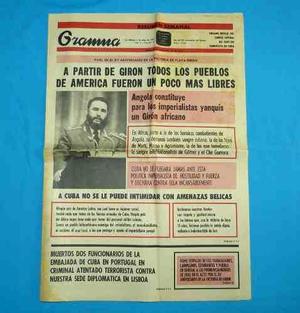 Granma Cuba 1976 Fidel Castro Batalla Girón Angola