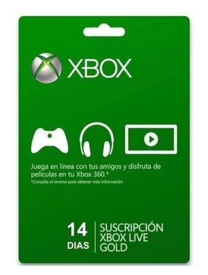 Membresia Xbox Live Gold 14 Dias Xbox One 360.!