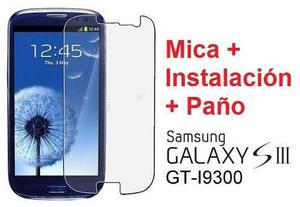 Mica Film Protector Pantalla Lamina Galaxy S3 + Instalacion