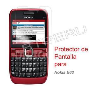 Mica Protector Pantalla Lamina Nokia E63 Por Estatica