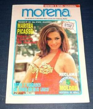 Revista Morena Gente 1994 Maritza Picasso Embarazo Uñas