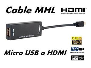 Cable Adaptador Mhl Micro Usb A Hdmi Para Samsung Galaxy,htc