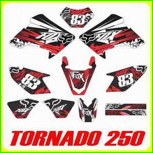 Calcas Honda Tornado 250, Tuning, Fox Stickers, Adhesivos