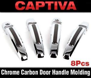 Chevrolet Captiva 11 - 13 Manijas Cromadas Con Linea Carbon