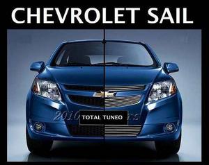 Chevrolet Sail Parrilla Frontal Acero Cromado 2010 2015