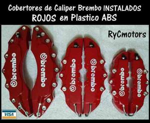 Cobertor De Freno/caliper Brembo Rojo Instalado, Rycmotors