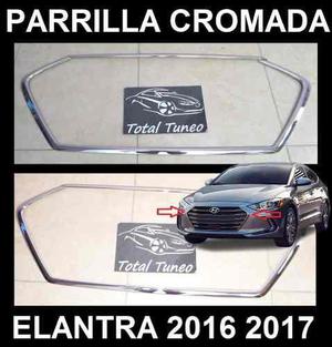 Hyundai Elantra 2016 2017 Parrilla Frontal Cromado Borde