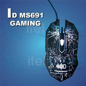 Mouse Gamer Con Luces Led Player Optico Juego Itelsistem