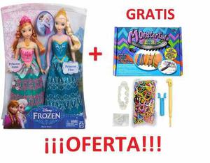 Muñeca Princesa Anna Y Elsa Frozen Importadas Barbie