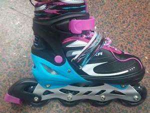Patines Lineales Regulable 38-41 Oka Importados+protectores