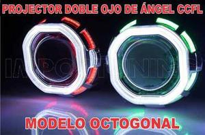 Proyector Doble Ojo De Angel Ccfl Cuadrado(Hexagonal)