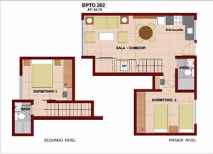 Remate de Dpto. Dúplex de Estreno en Santa Clara (63 M²)