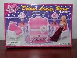 Set Barbie Gloria Sala De Estar Lujodeluxe Living Room