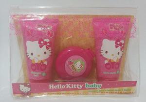 Set De Regalo Shampoo Y Jabón Liquido, Espejo Hello Kitty