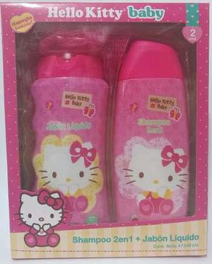 Set De Regalo Shampoo Y Jabón Liquido Hello Kitty Baby