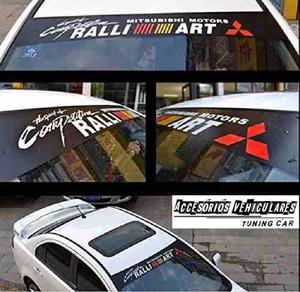 Stickers De Parabrisas Ralliart Mitsubishi - Full Modelos