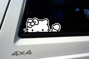 Stickers Hello Kitty Cute Girl Para Pegar En Auto O Camio!!