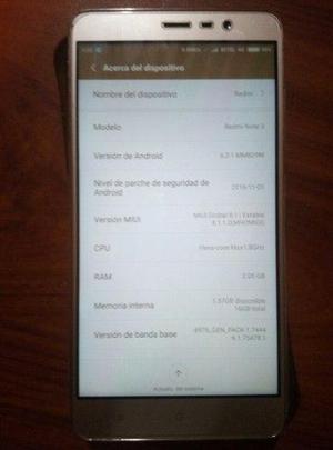 Xiaomi Redmi Note 3 Pro 9.9 Dorado Mica Libre 4g Bitel
