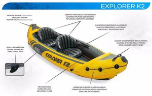 Bote Inflable Kayak Explorer K2 Nuevo Sellado