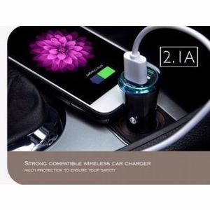 Cargador Dual Usb Para Carro Coche Iphone O Smartphone 2.1a